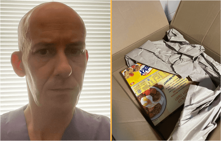 Bloke left fuming after ordering a laptop on Amazon and receiving two boxes of Weetabix instead