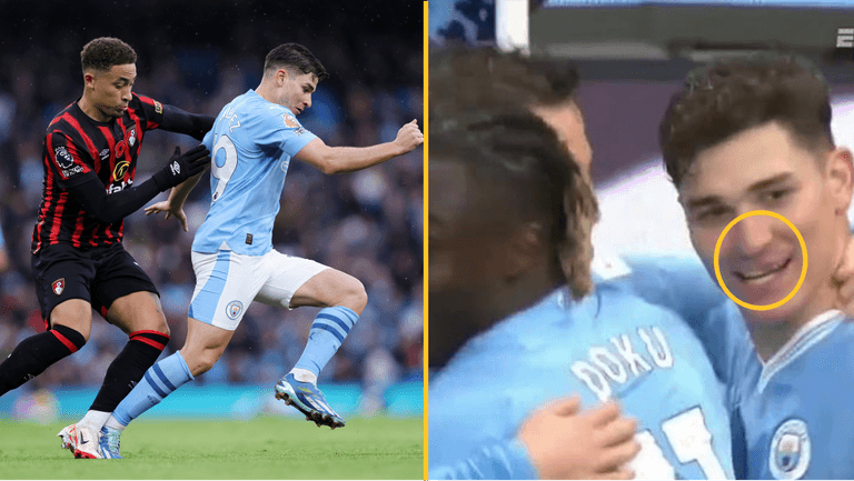 Julian Alvarez loses tooth in Man City win vs Bournemouth