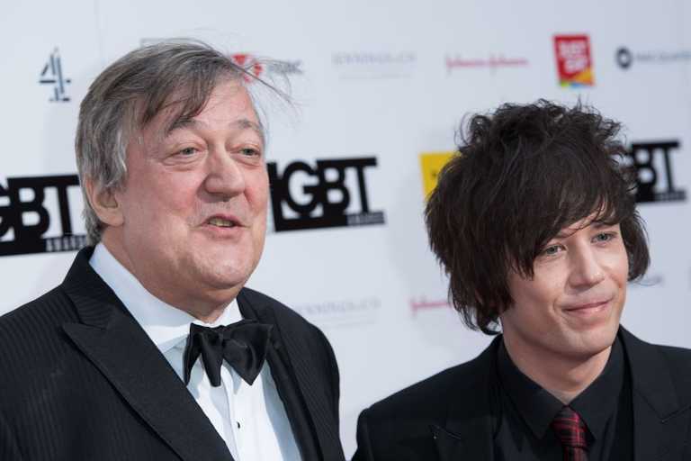 Stephen Fry explains why he rarely appears in public with husband Elliot Spencer