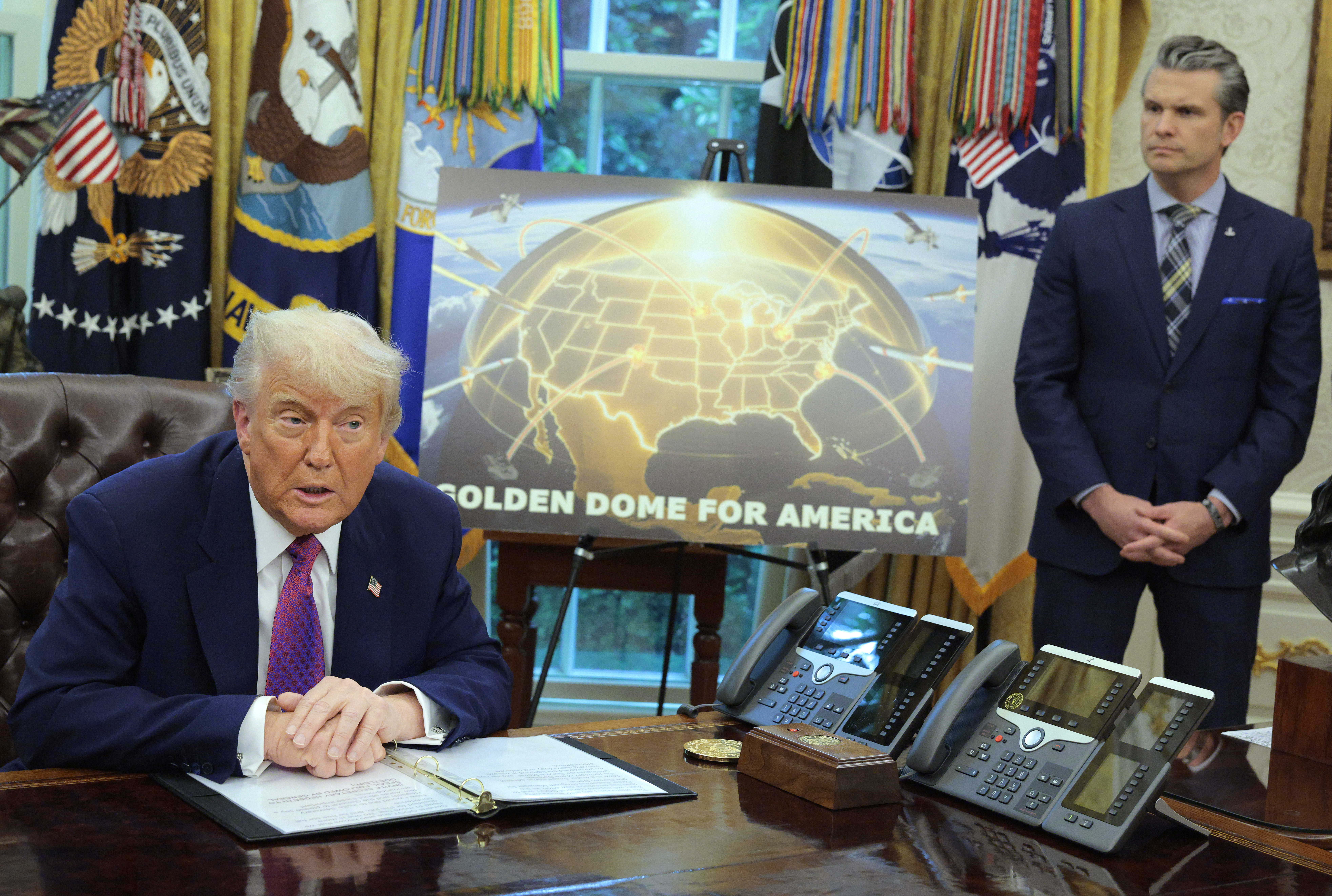 Donald Trump reveals plans for £130m ‘Golden Dome’ inspired by Israel’s defence system