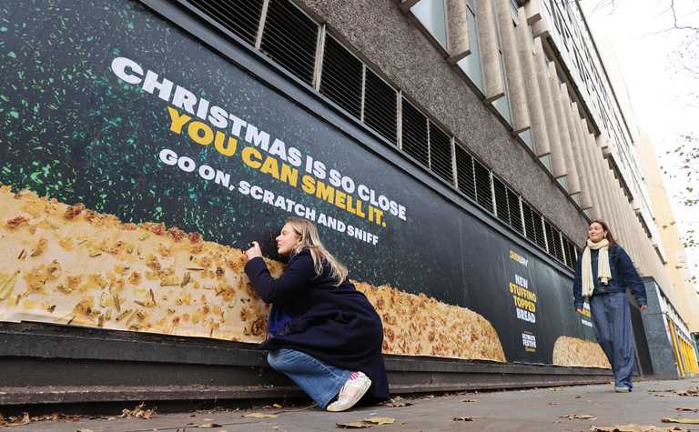 Stuffing scented billboard unveiled in London