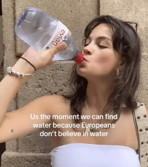 American's Drinking Water In Europe