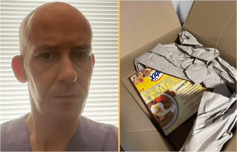 Bloke left fuming after ordering a laptop on Amazon and receiving two boxes of Weetabix instead