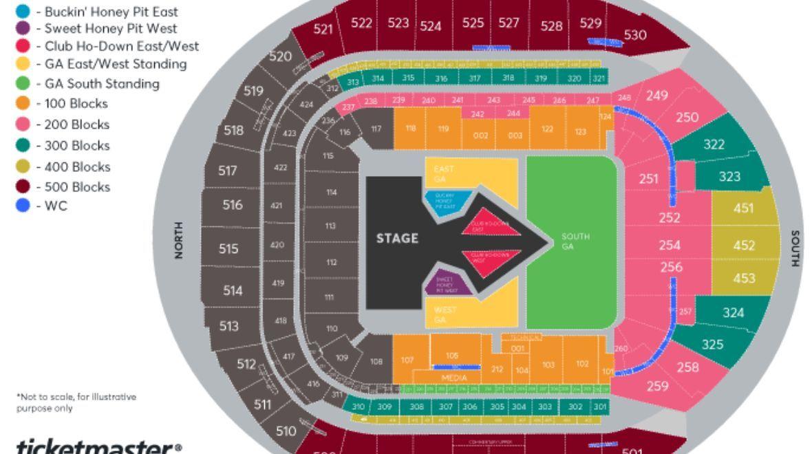 Cowboy Carter Tour seating plan