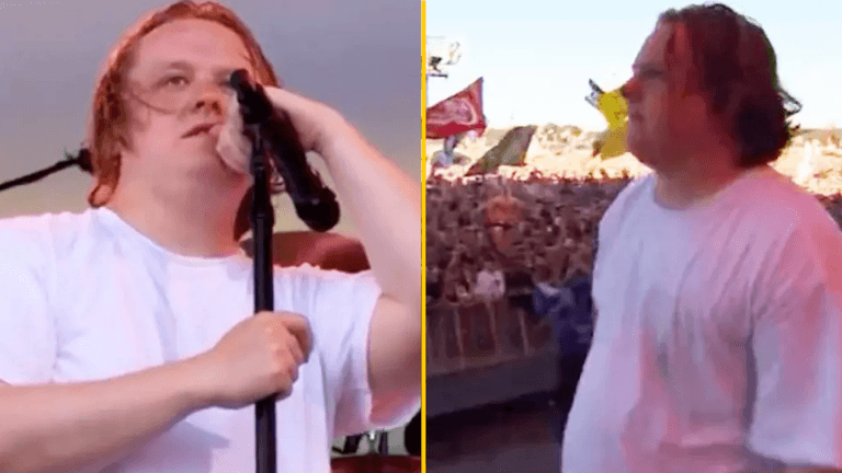 Lewis Capaldi forced to end Glastonbury set early as crowd helps sing while he ‘struggles’ Lewis Capaldi forced to end Glastonbury set early as crowd helps sing while he ‘struggles’