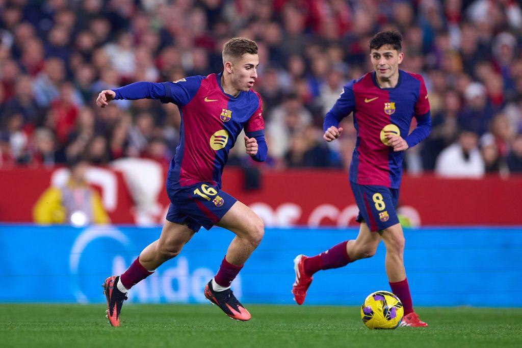 Fermin Lopez wore the Under Armour boots during a match between Sevilla FC and FC Barcelona in February.